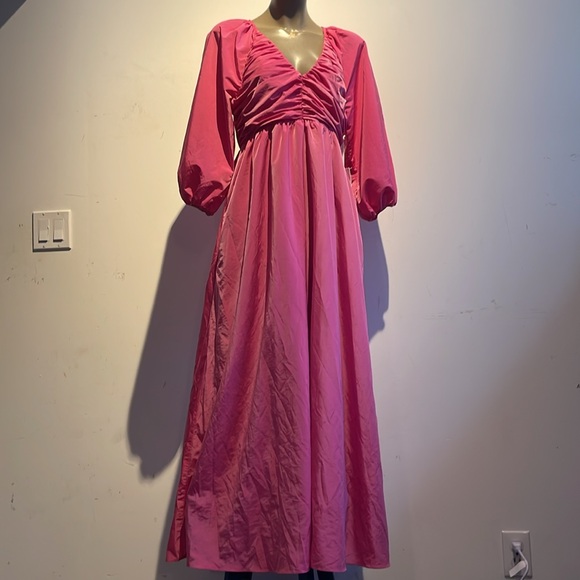 Tuckernuck hyacinth house dress house Gia maxi Barbie pink - Picture 5 of 9